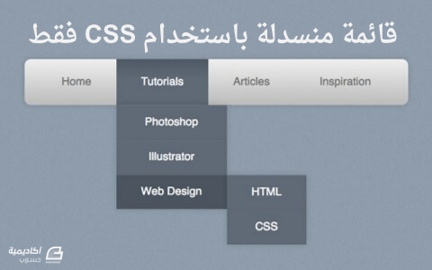 مزيد من المعلومات حول "إنشاء قائمة منسدلة (dropdown menu) باستخدام CSS فقط"