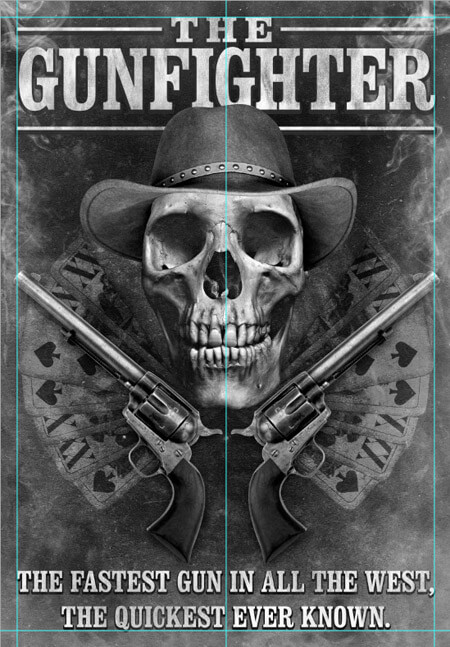 تصميم ملصق فيلم ويسترن Western في فوتوشوب أدوبي فوتوشوب أكاديمية حسوب