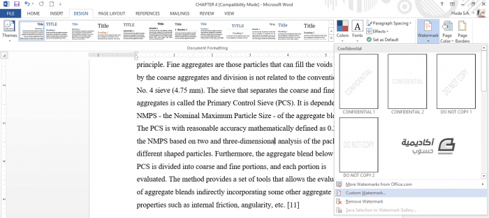  Watermark Microsoft Word 