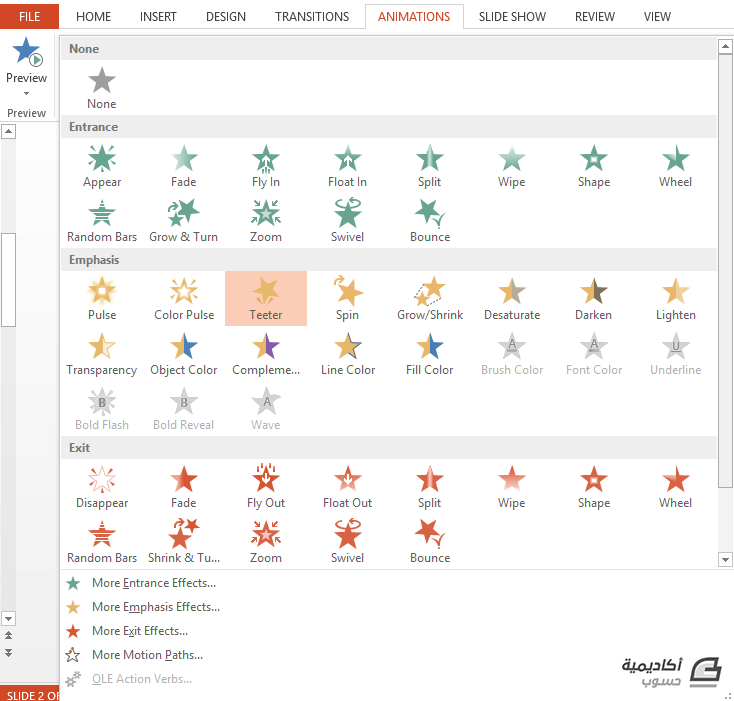  animation Microsoft PowerPoint 