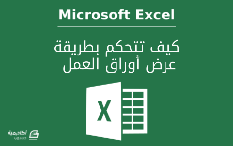 مزيد من المعلومات حول "كيف تتحكم بطريقة عرض أوراق العمل في Microsoft Excel"