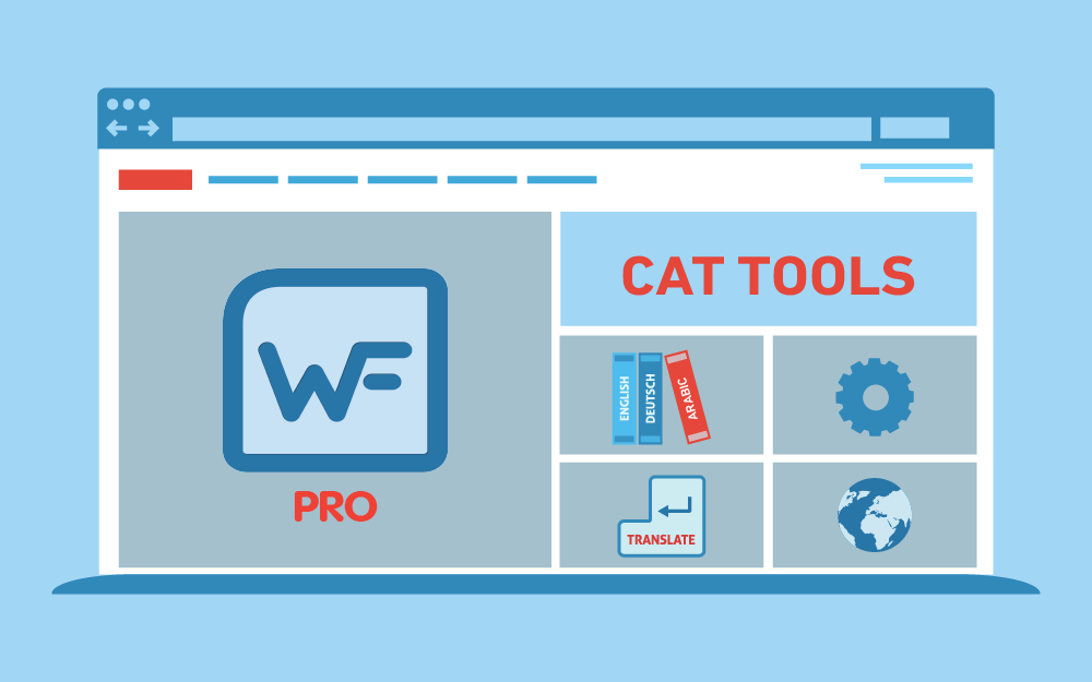 مزيد من المعلومات حول "القوائم والأدوات المساعدة في ضبط برنامج WordFast Pro"