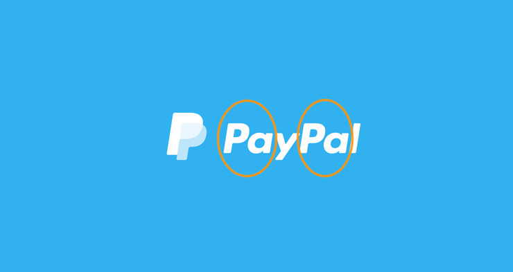مثال عن بايبال Paypal في الأسماء المتجانسة سهلة التذكر