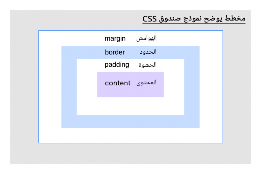 نموذج صندوق CSS