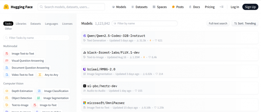 models huggingface
