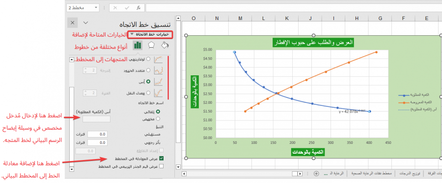 نافذة تنسيق خط المتجه