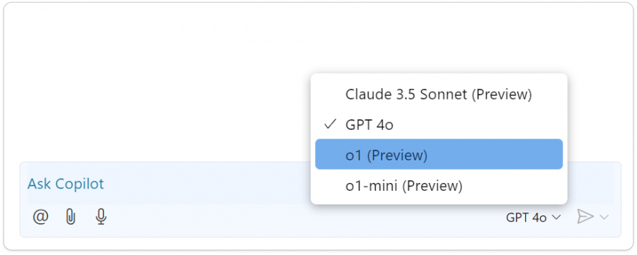 001 github copilot model choose