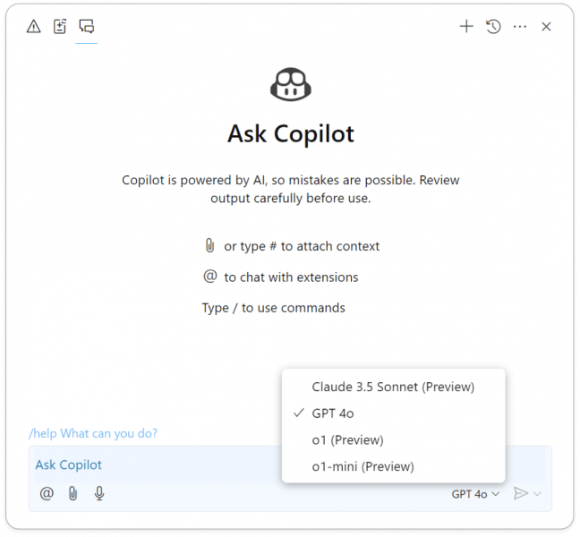 002 github copilot model choose pro