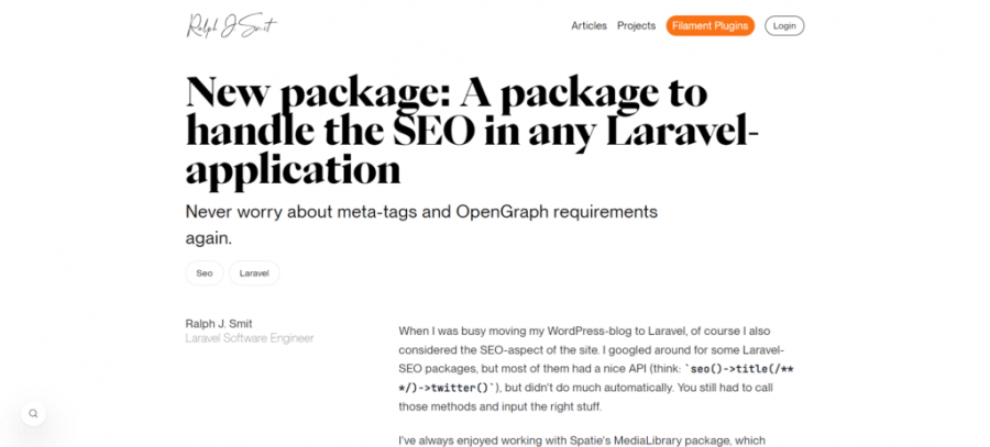 18 laravel seo