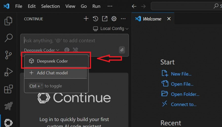 ظهور أداة DeepSeek Coder في محرر الأكواد VS Code